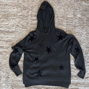 Rachel Zoe Charcoal Knit Hoodie